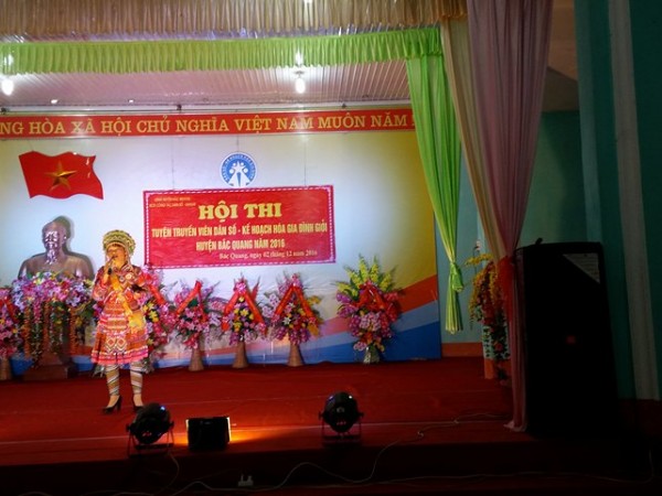 Ban chỉ đạo công tác Dân số/KHHGĐ huyện Bắc Quang tổ chức Hội thi “Tuyên truyền viên Dân số - Kế hoạch hóa gia đình giỏi” cấp huyện năm 2016